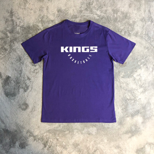 夏季新款国王队king篮球运动训练热身短袖T恤速干投篮服健身跑步