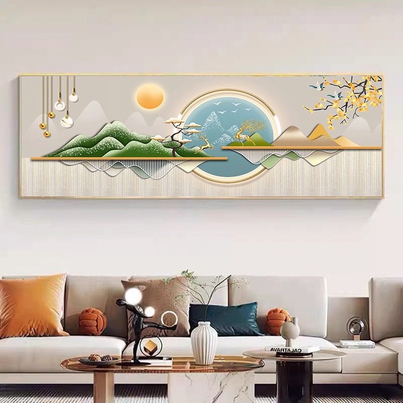 招财鹿聚宝盆十字绣2025新款线绣客厅风景山水手工绣卧室简约现代,居家布艺,十字绣套件,淘宝优惠券,粉丝福利购,淘宝优惠卷