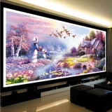 5D Diamond Painting гостиная европейская садовая хижина Diamond Emelcodery спальня сельские пейзажи ручной работы с бриллиантовыми сетками