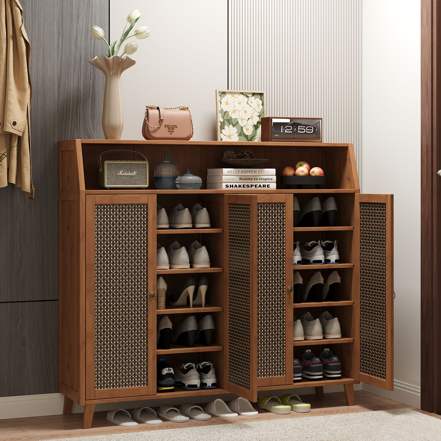 鞋柜大容量收纳防尘入户门鞋架