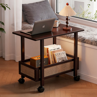 折叠茶几可移动客厅家用小户型沙发边几吃饭桌子餐桌阳台茶桌推车
