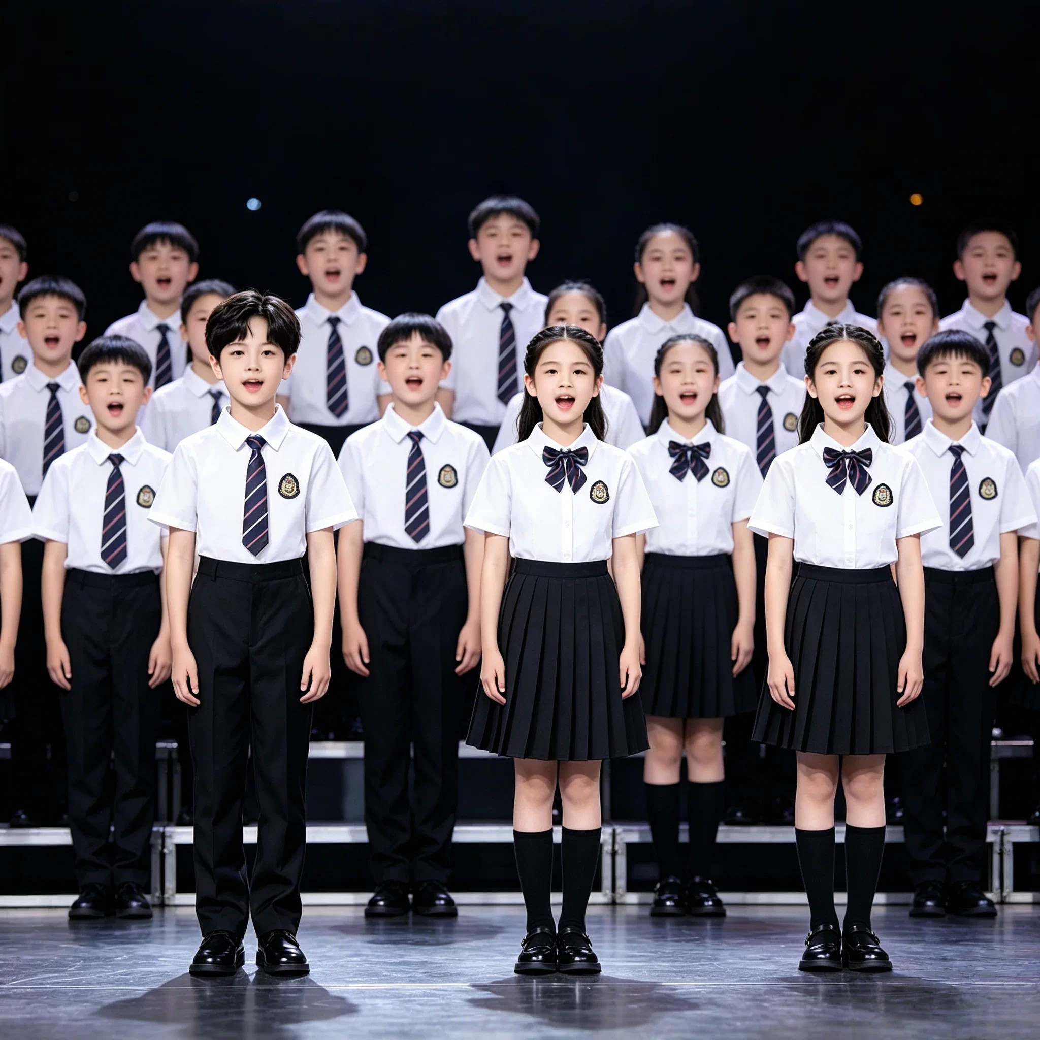 学院风儿童合唱服男女童演出服小儿童演出服