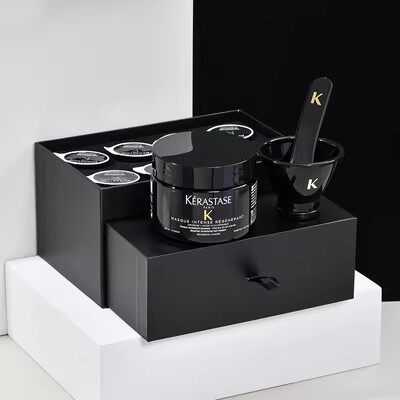 正品卡诗黑钻钥源发膜250ml套盒精华液鱼子酱倒膜
