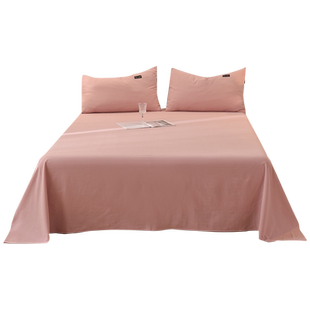 品牌100纯棉床单件全加厚老粗布料磨毛A类母婴级南通家纺2025新款