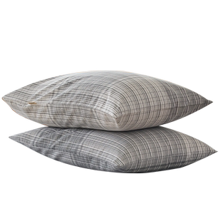 品牌官方旗舰店纯棉枕头套2025新款老粗麻布全一对装加厚48cmx74