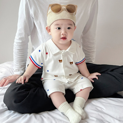 婴儿短袖衣服夏装可爱薄款