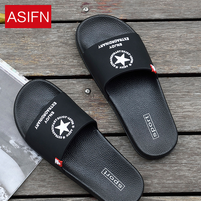 拖鞋男士夏季浴室防滑洗澡软底家居家用室内外穿时尚潮牌一字凉拖在类目 流行男鞋, 拖鞋中 - 来自Buy2taobao.com提供专业的淘宝代购服务