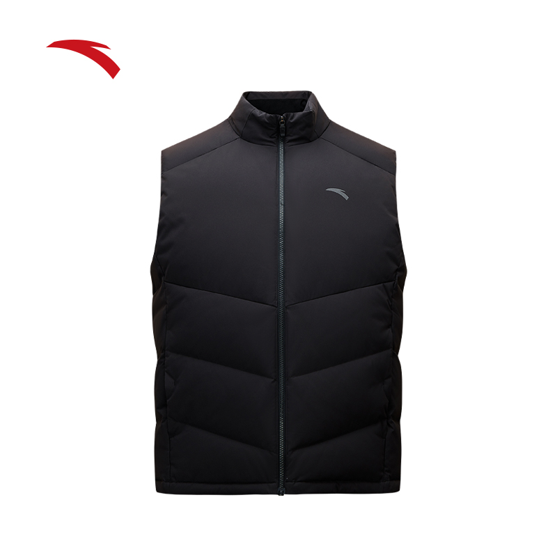 安踏羽绒服男2025冬季新款羽绒马甲外套男装保暖防风棉衣15254793