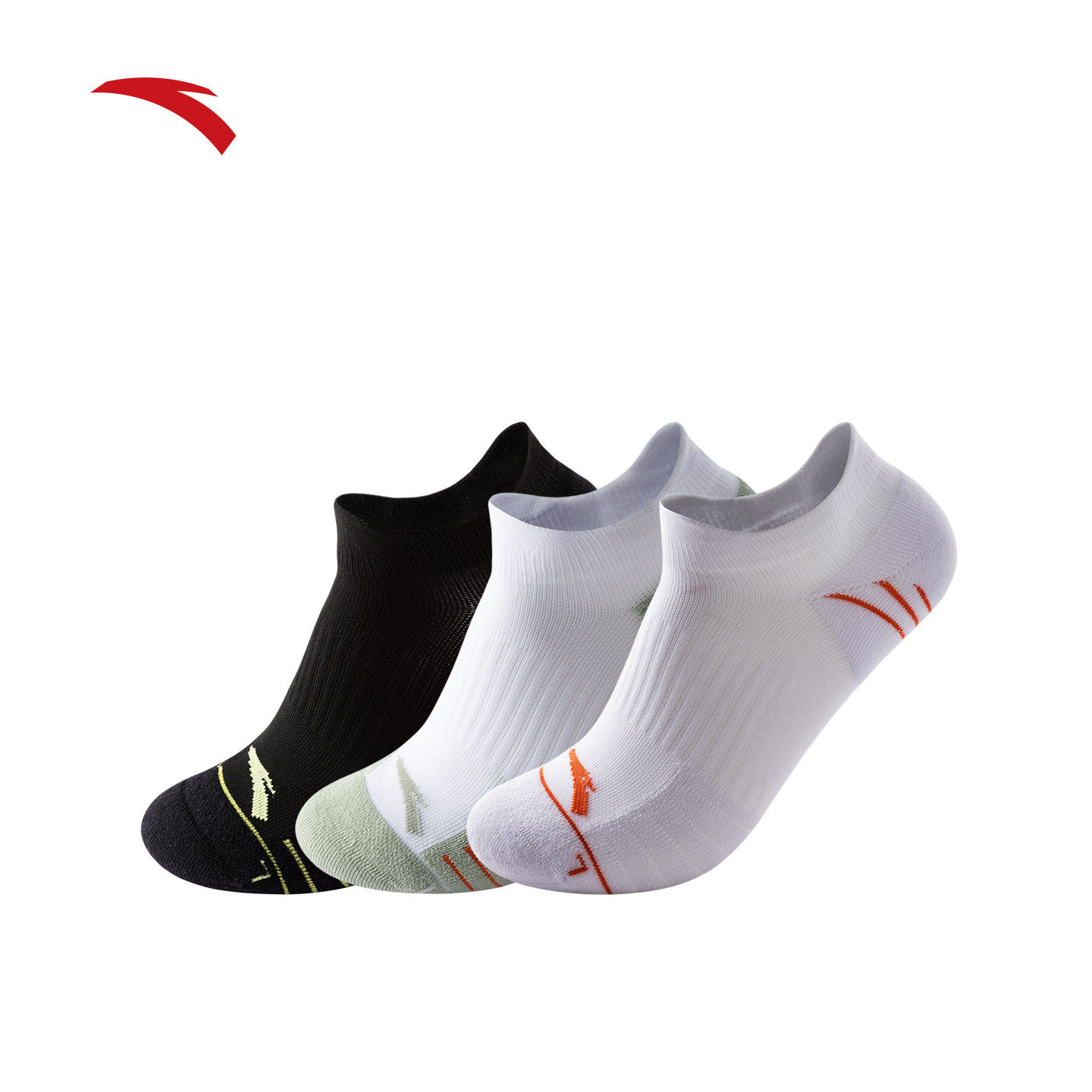 安踏运动短袜毛圈短袜防滑耐磨吸汗防臭足球跑步训练健身袜子男