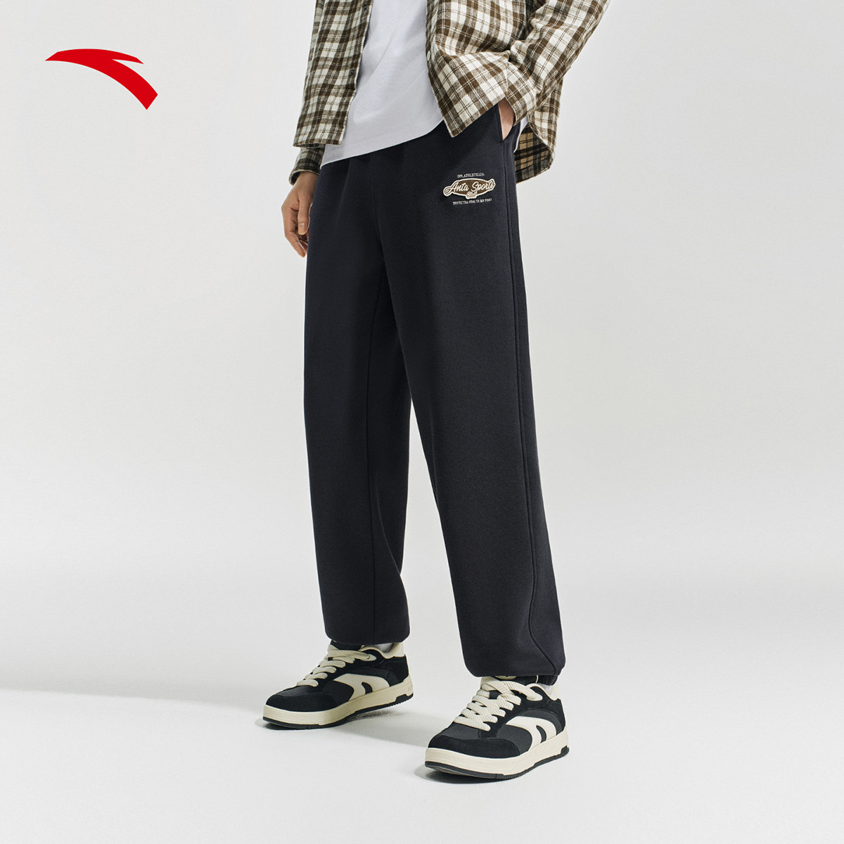 安踏运动复古通勤长裤男款春季新款氛围感裤子宽松百搭运动裤男裤,运动服/休闲服装,运动长裤,淘宝优惠券,粉丝福利购,淘宝优惠卷