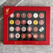 官网英国正品 现货 2021款 利物浦队徽徽章 球迷周边收藏盒装 礼物