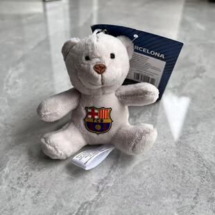 巴萨挂件小熊 官方正品代购 球迷汽车背包钥匙扣玩偶球迷礼物