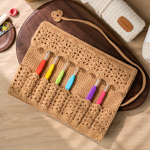 繁花钩针收纳包olio线