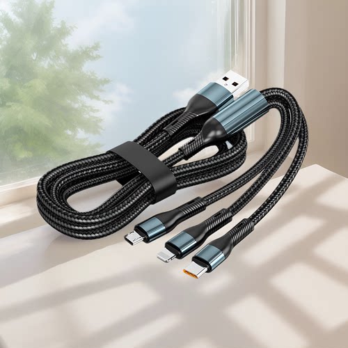 120W超级快充一拖三数据线