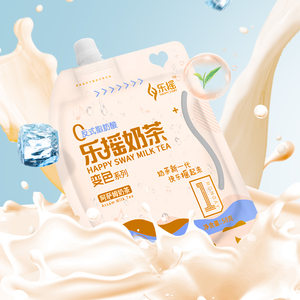 乐摇奶茶58g袋装爆摇冬季手摇奶茶粉阿萨姆四季春味暖手宝宝奶茶