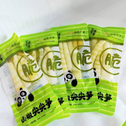 百年传奇尖尖笋山椒红油竹笋小零食脆笋下饭菜小包袋装开袋即食