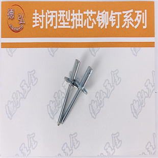 全铁封闭型 大帽沿抽芯铆钉 铁帽/铁芯GB/T12615.2直径4.8