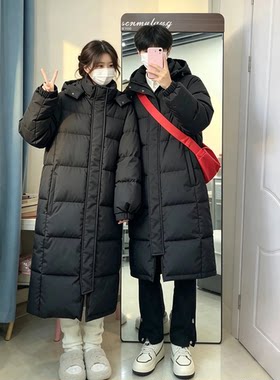 中戏艺考加厚羽绒棉服女款过膝