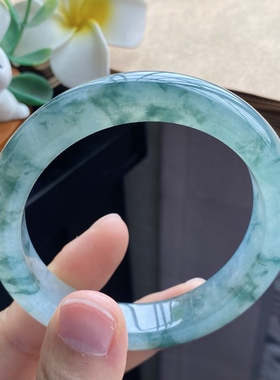 1.6批12728号56.5-12.8-8.9 冰飘花果冻镯！清澈透亮！