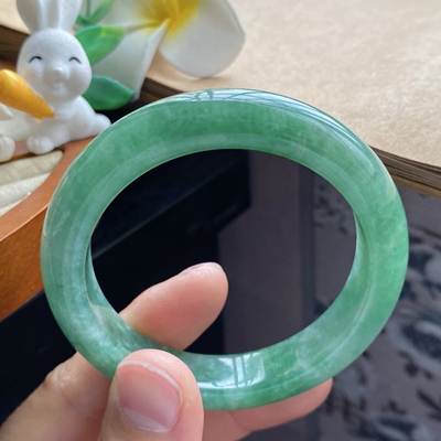 3.12批445号52.8-11.5-8.7正圈满绿色！绿的很深邃沉稳！