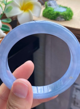 8.11批6663号55.3-11.2-8.5 正圈蓝紫镯！梦幻仙气的冰蓝紫色！