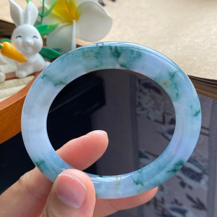 水墨飘花镯 4.12批1669号53.5 9.7 9.8 浓翠叠嶂