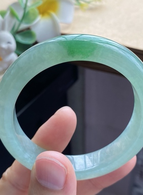 9.20批8292号50.5-12.2-7.9 冰翠阳绿种水镯！一抹绿色清透鲜亮！