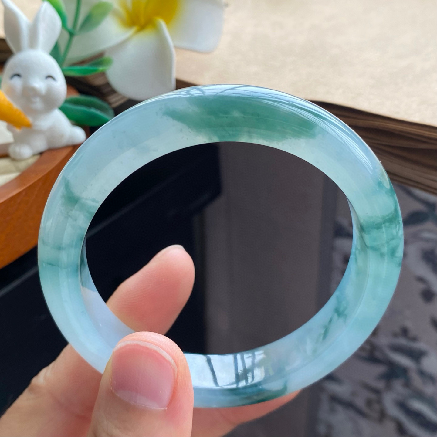 1.23批13464号56.1-12.1-8.5 冰飘花果冻镯！水墨丹青！