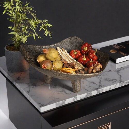 中古侘寂复古植物样板房装饰品