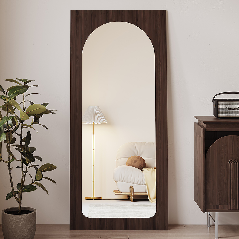 设计师镜子挂墙穿衣镜家用壁挂式全身镜中古女生卧室落地试衣镜