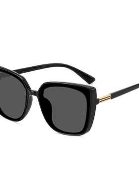 黑色大框墨镜显脸瘦夏季防晒沙滩