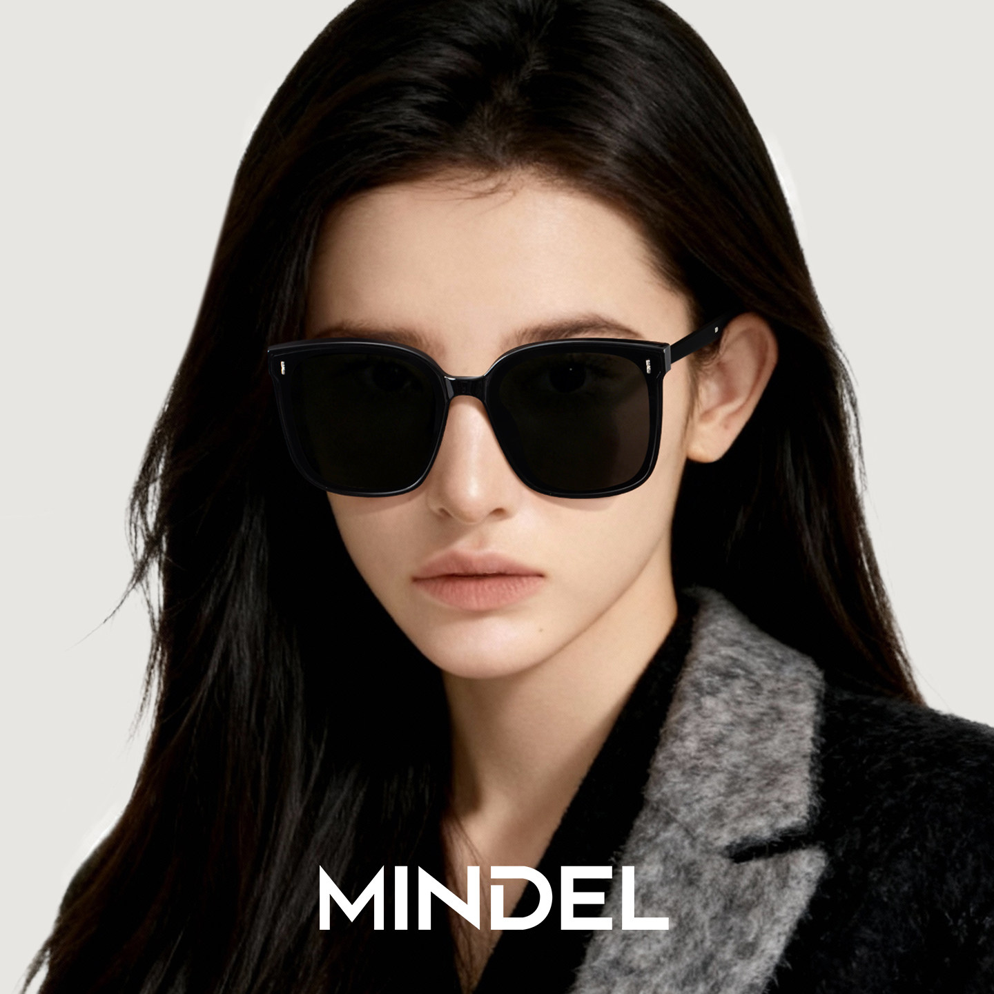 gm高级感墨镜女款潮大框方形显脸小偏光防紫外线太阳镜近视带度数