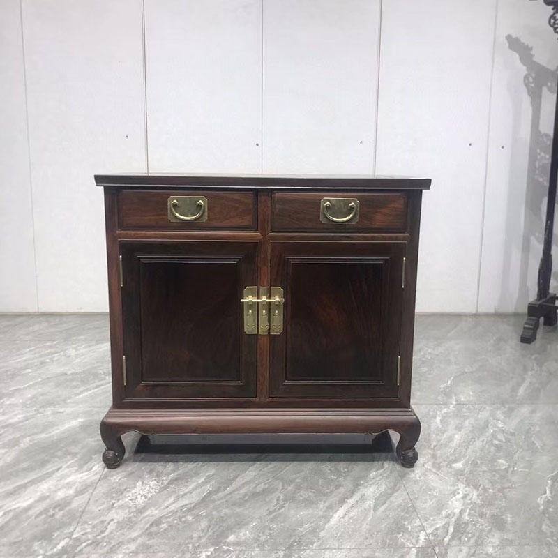 红木家具大红酸枝明式餐边柜客厅多功能储物柜家用厨房碗柜备餐柜
