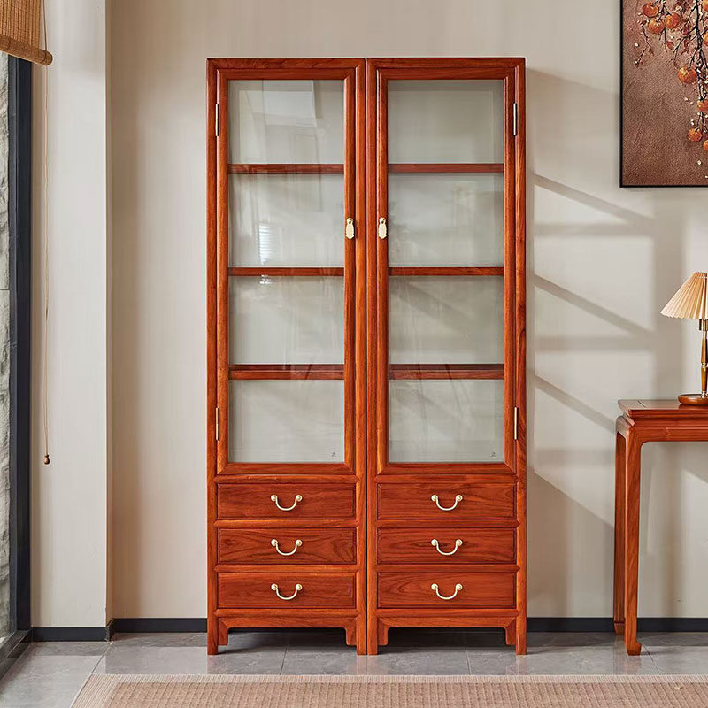 红木家具缅甸花梨玻璃展示柜大果紫檀中式带抽书架客厅多层古董柜,住宅家具,红木博古架,淘宝优惠券,粉丝福利购,淘宝优惠卷