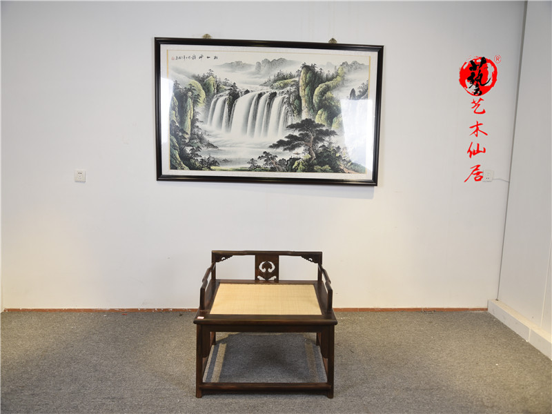 红木家具大红酸枝编藤禅椅红酸枝功夫打坐椅交趾黄檀仿古单椅_虎窝淘