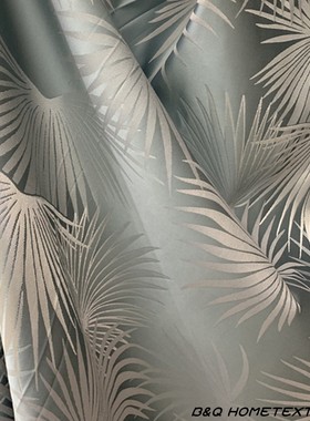 现代轻奢高精密提花窗帘布料样板间客厅墙布抱枕桌旗装饰面料等