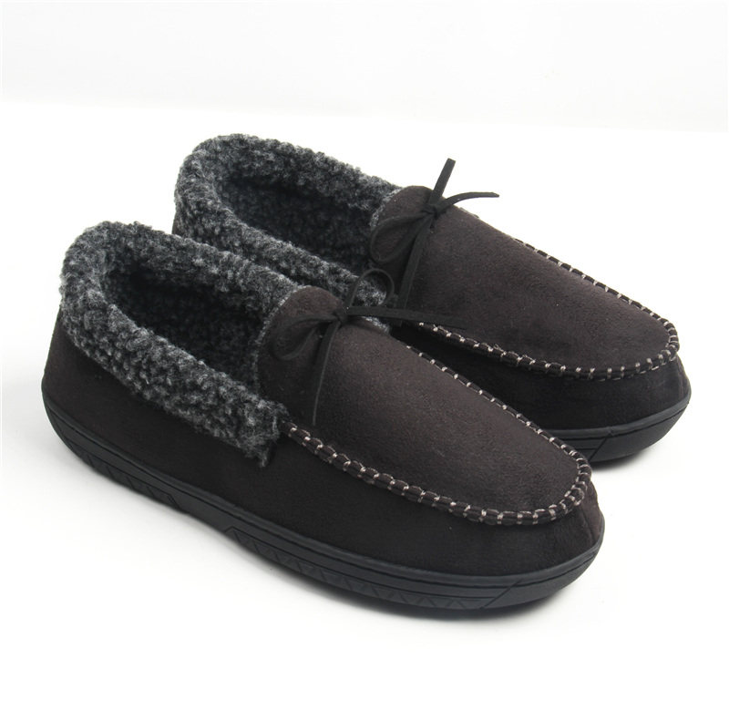 出口原D男士麂皮大码居家用包跟棉拖鞋工作鞋防水防滑室内豆豆鞋,居家布艺,居家棉拖/棉鞋,淘宝优惠券,粉丝福利购,淘宝优惠卷