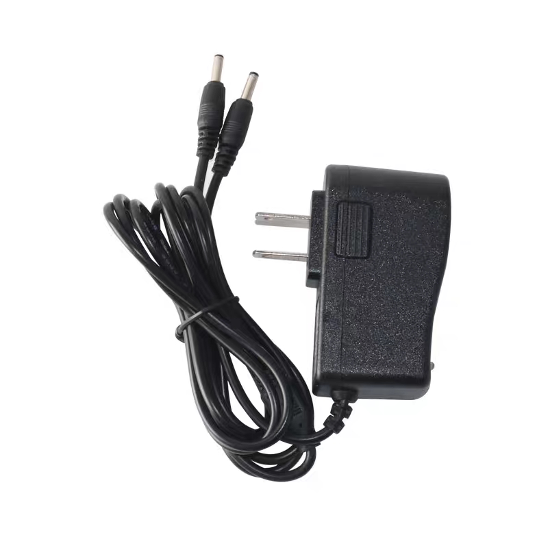 7.4V锂电池发热加热手套配件8.4V充电器dc头3.5mm公母头2A一拖二1