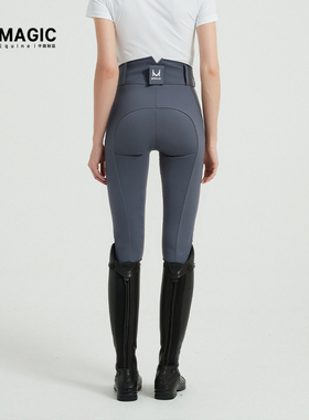 ME曼驿马术马裤女新款高腰白色马术裤女四季半硅胶骑马裤马术裤子
