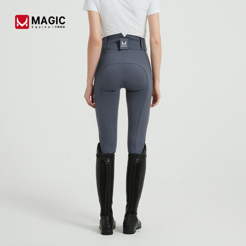 ME曼驿马术裤子女款硅胶高腰白色