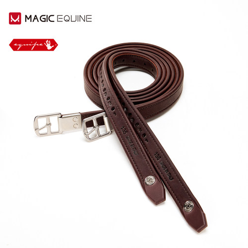 ME曼驿进口EQUIPE马术蹬带牛皮蹬带马术骑马蹬带鞍具配件马术用品