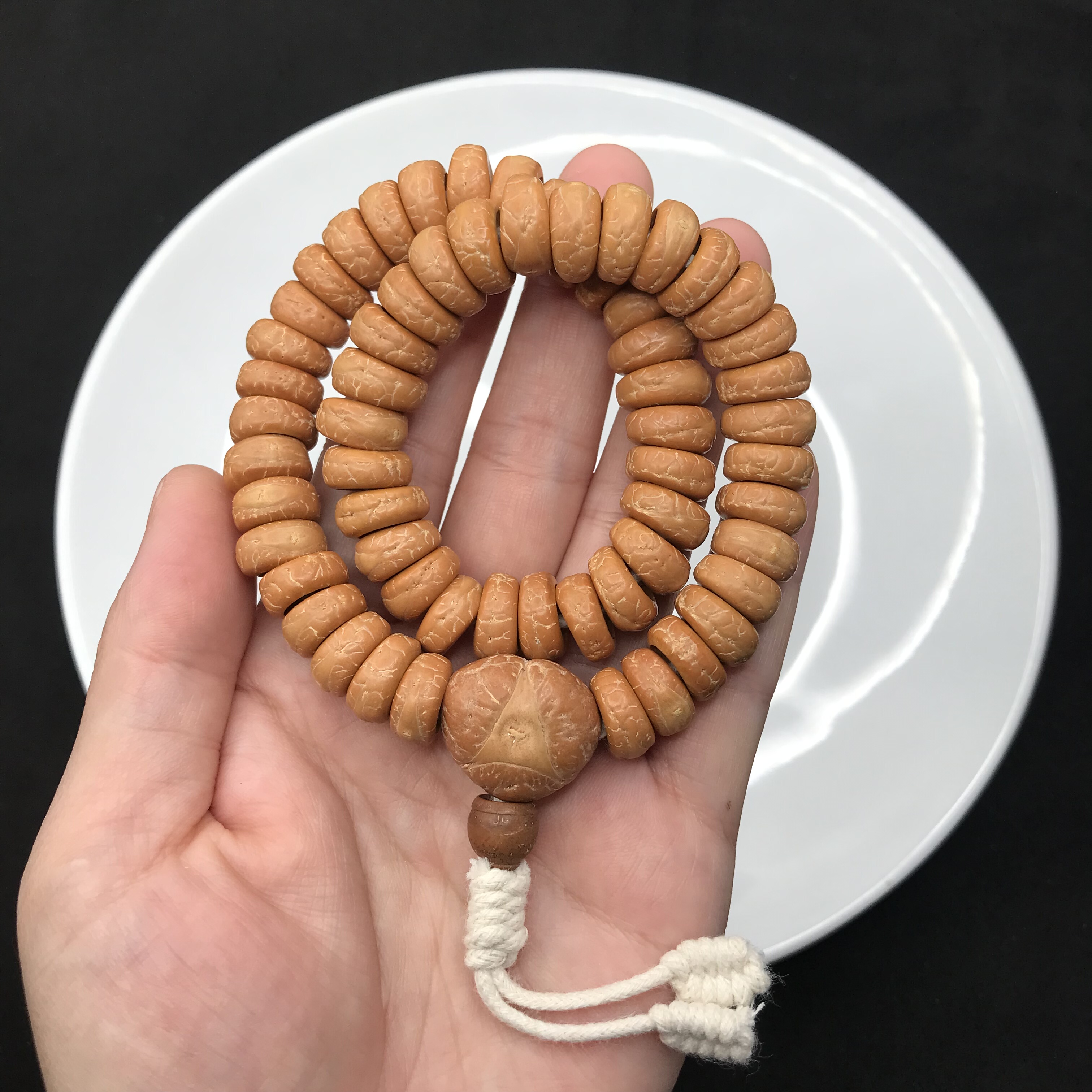 一图一物12mm切片大肠去核尼泊尔小凤眼菩提子手串手链佛珠龙眼头