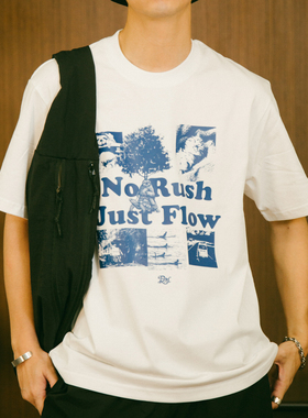 DAKYAM(达人) 2025S/S No Rush, Just Flow 慢灵魂复古版画TEE恤