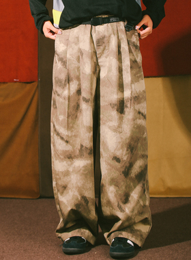 DAKYAM(达人)Urban Camo Flex 美式复古秋冬迷彩宽松工装双褶长裤