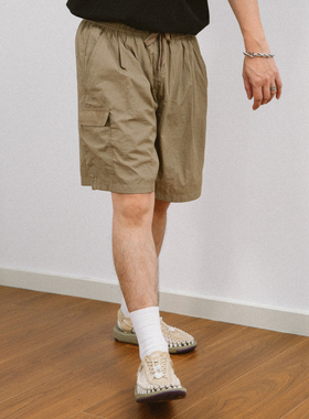DAKYAM(达人)2026S/S Wrinkle Drift Shorts轻褶网眼通勤松紧短裤