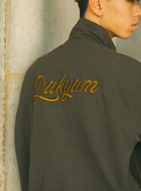 DAKYAM(达人)Thinsulate Jacket 新雪丽泡泡纱格纹立领复古夹克