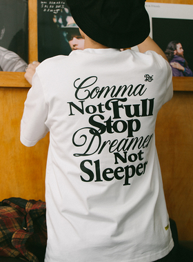 DAKYAM(达人)2025S/S Keep it Rolling 人生不设限SLOGAN笑脸T恤