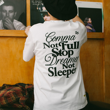 DAKYAM(达人)2025S/S Keep it Rolling 人生不设限SLOGAN笑脸T恤