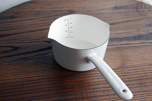 外部较大掉瓷外贸珐琅奶锅处理油泼烧油锅一次性户外露营搪瓷汤锅