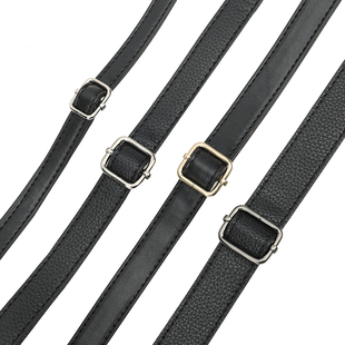 小包包黑色带斜挎包带皮质女士可调节替换配件单肩包包链背带皮包